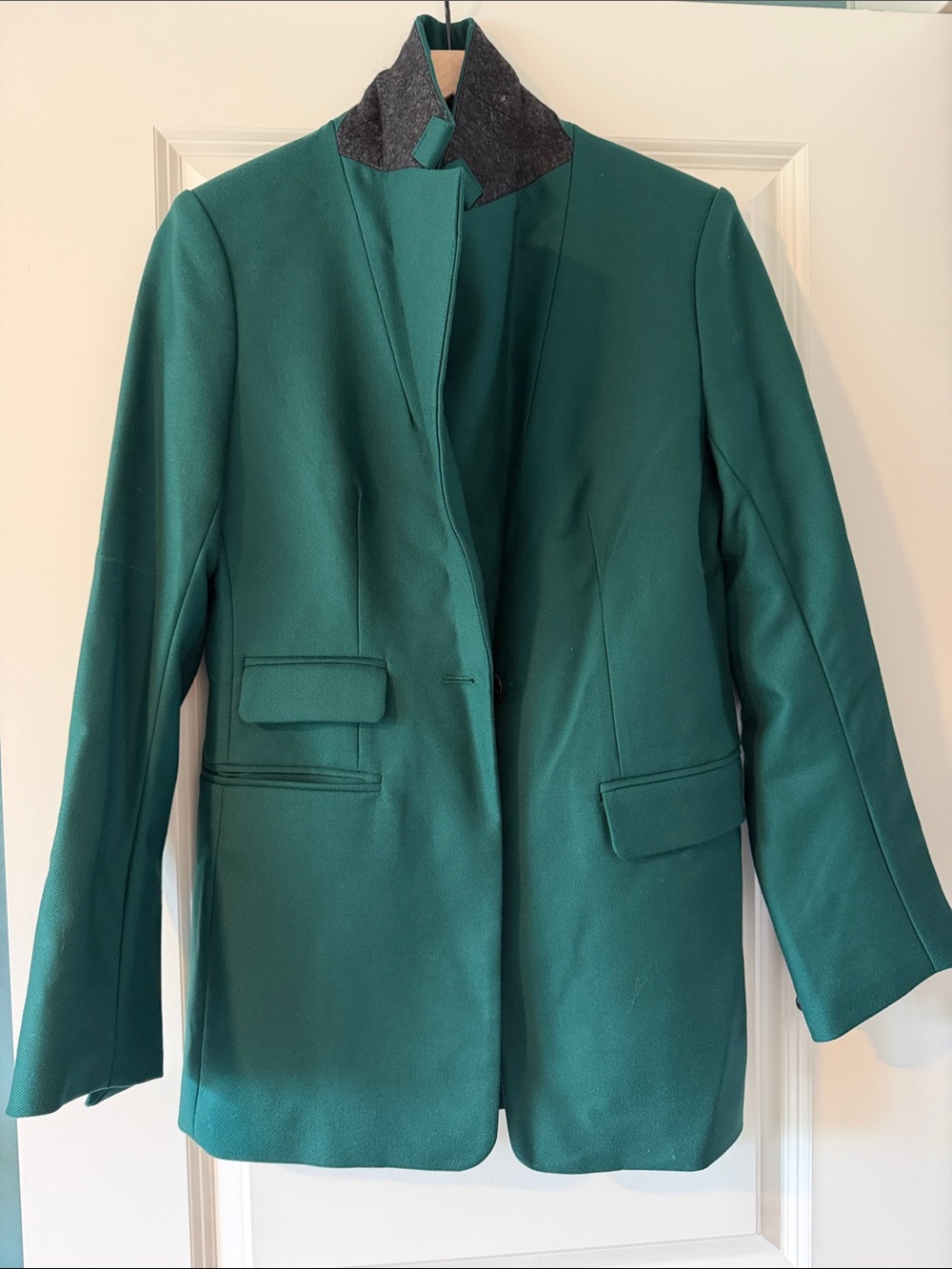 Banana Republic Emerald Green Tailored Blazer